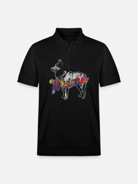 Schipperke Schipperke Mama - Stanley/Stella Unisex Organic Polo Shirt PREPSTER - black