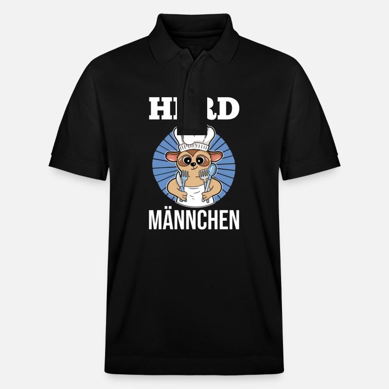 Erdmännchen Herdmännchen - Stanley/Stella Unisex Bio-Poloshirt PREPSTER - Schwarz