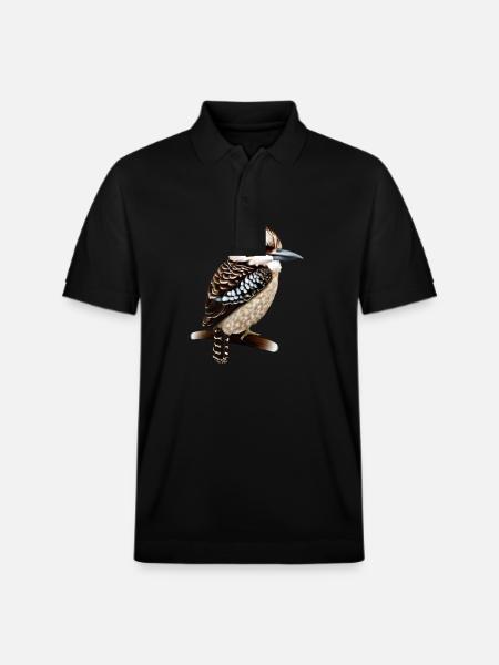 Süßer Kookaburra - Stanley/Stella Unisex Bio-Poloshirt PREPSTER - Schwarz
