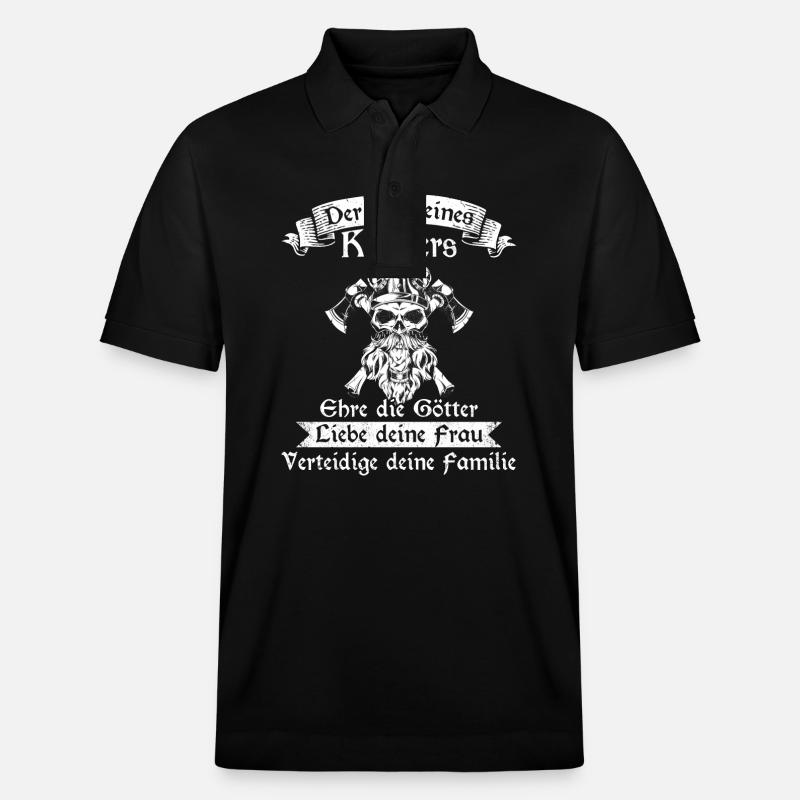 Wikinger Nordisch Krieger Valhalla - Stanley/Stella Unisex Bio-Poloshirt PREPSTER - Schwarz