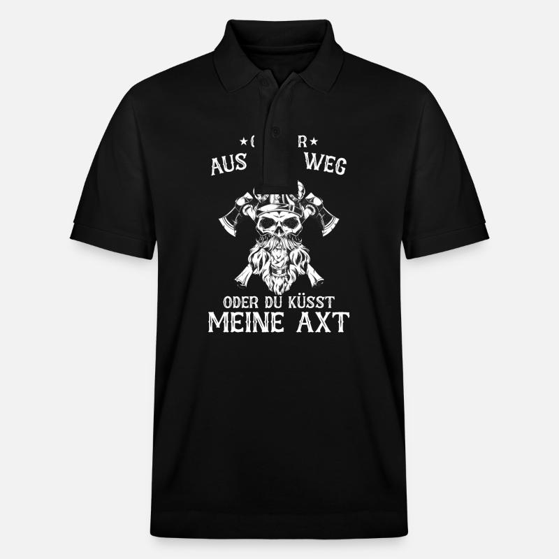 Wikinger Nordisch Krieger Valhalla - Stanley/Stella Unisex Bio-Poloshirt PREPSTER - Schwarz