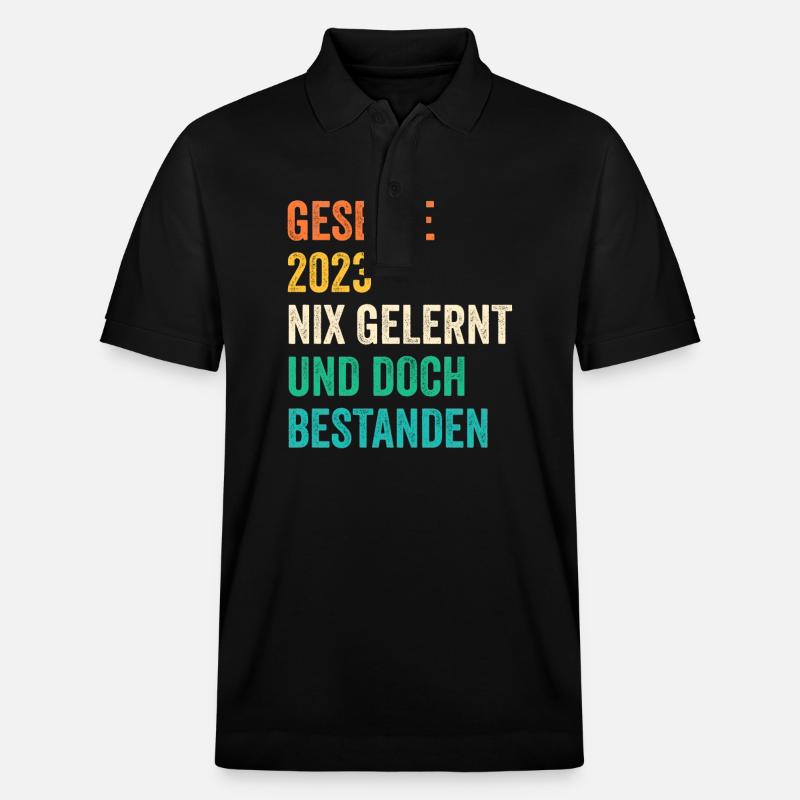 Handwerker Gesellenprüfung 2023 Gesellenbrief Ges - Stanley/Stella Unisex Bio-Poloshirt PREPSTER - Schwarz