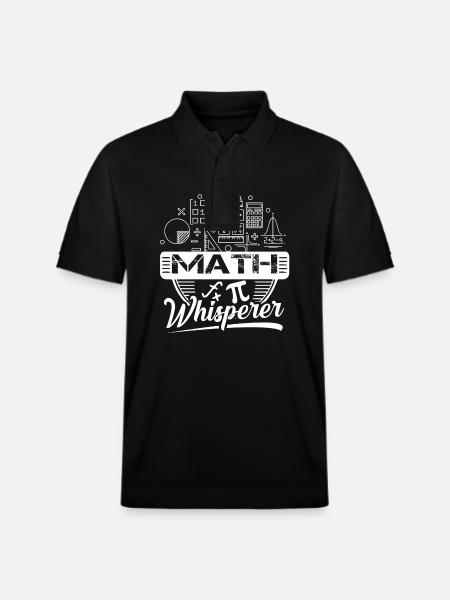 Mathematician Mathematician Math Whisperer - Stanley/Stella Unisex Organic Polo Shirt PREPSTER - black