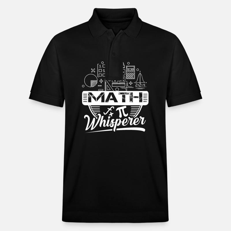 Mathematician Mathematician Math Whisperer - Stanley/Stella Unisex Organic Polo Shirt PREPSTER - black