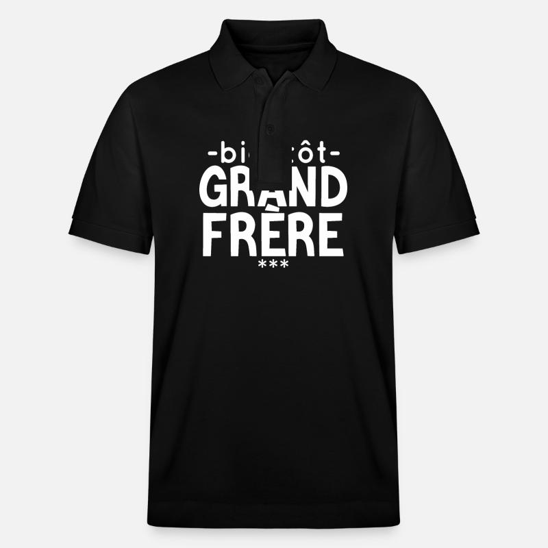 Bientôt Grand Frère - Polo PREPSTER bio Stanley/Stella Unisexe - noir