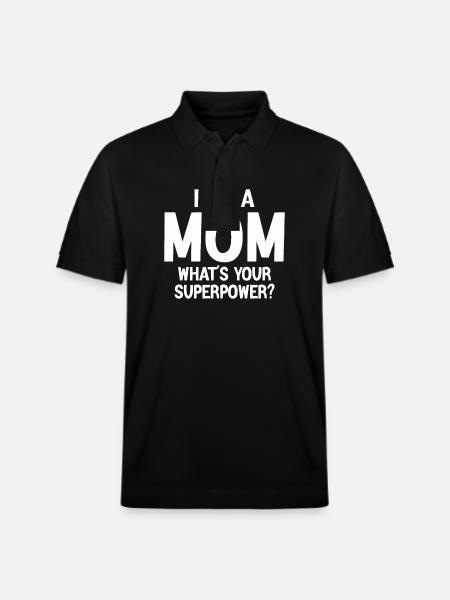 Ich bin Mutter - Stanley/Stella Unisex Bio-Poloshirt PREPSTER - Schwarz