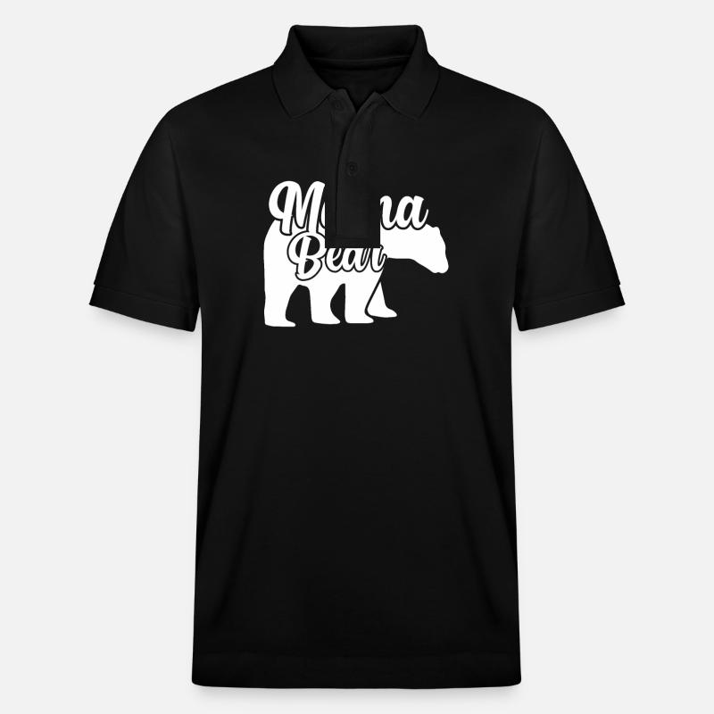 Mama Bear - Polo PREPSTER bio Stanley/Stella Unisexe - noir