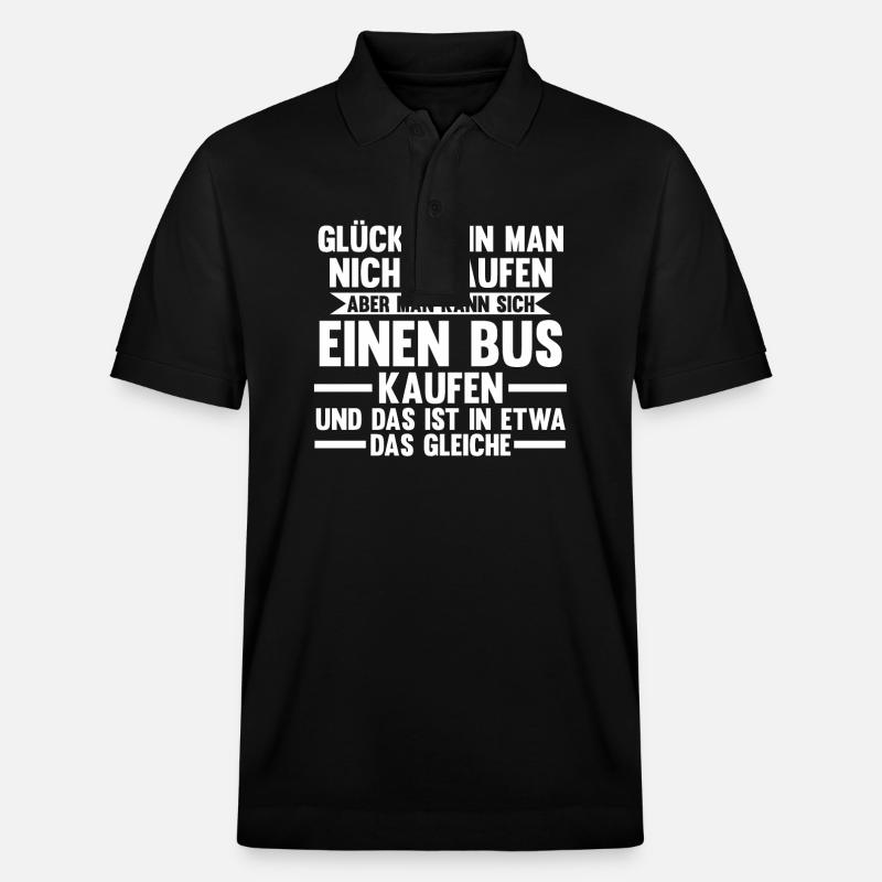 Busfahrer Bus - Stanley/Stella Unisex Bio-Poloshirt PREPSTER - Schwarz