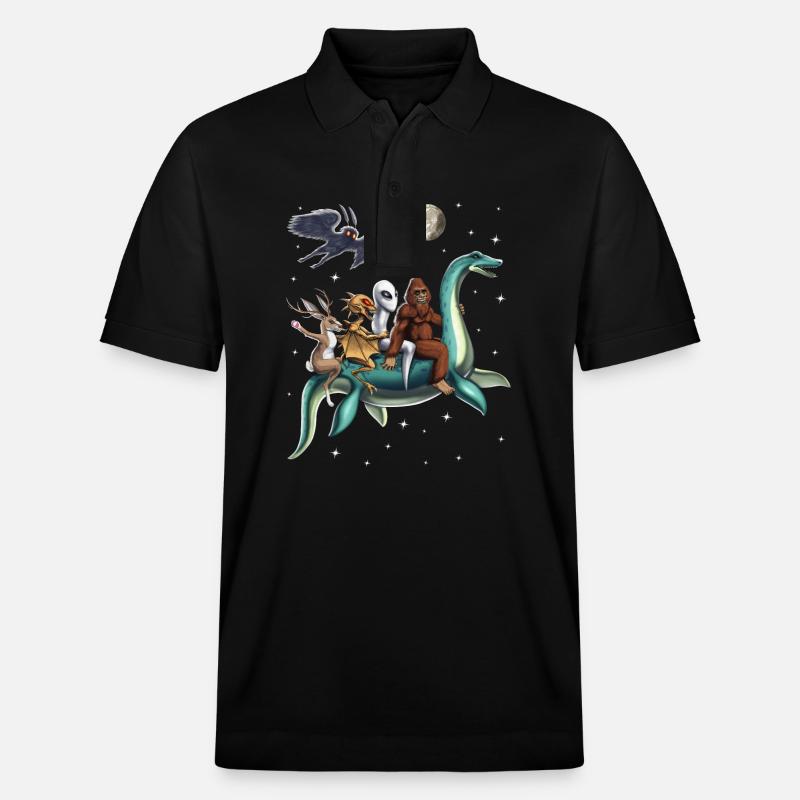 Voyage des cryptides - Polo PREPSTER bio Stanley/Stella Unisexe - noir