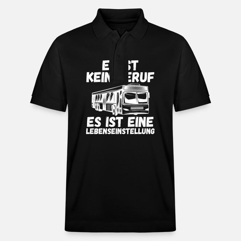 Bus Busfahrer - Stanley/Stella Unisex Bio-Poloshirt PREPSTER - Schwarz
