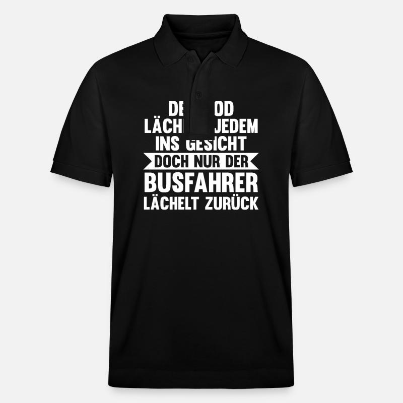 Bus Busfahrer - Stanley/Stella Unisex Bio-Poloshirt PREPSTER - Schwarz