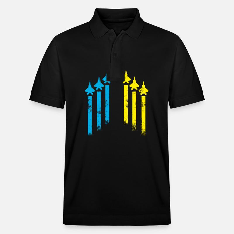 Ukraine Tryzub - Polo PREPSTER bio Stanley/Stella Unisexe - noir