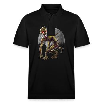 Chupacabra - Stanley/Stella Unisex Organic Polo Shirt PREPSTER - black - Front - Roxy (174cm) & Andy (188cm)