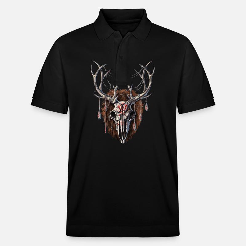Crâne de Wendigo - Polo PREPSTER bio Stanley/Stella Unisexe - noir
