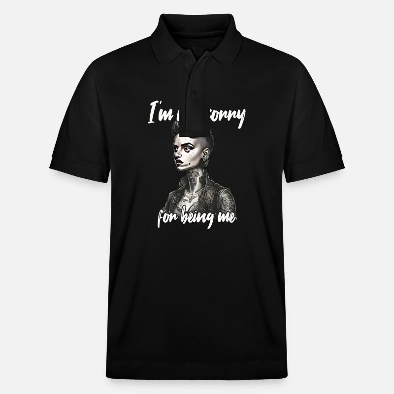 Fier de mon individualité - Polo PREPSTER bio Stanley/Stella Unisexe - noir