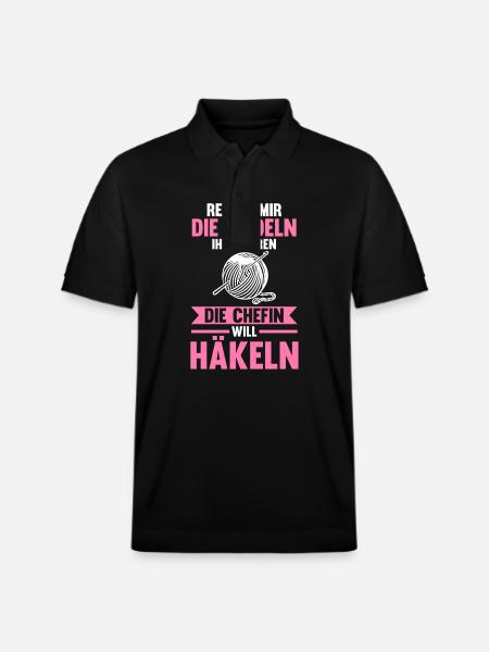Stricken Nähen Häkeln - Stanley/Stella Unisex Bio-Poloshirt PREPSTER - Schwarz