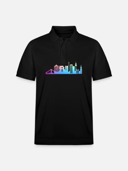 Frankfurt Hessen Deutschland Frankfurter - Stanley/Stella Unisex Bio-Poloshirt PREPSTER - Schwarz