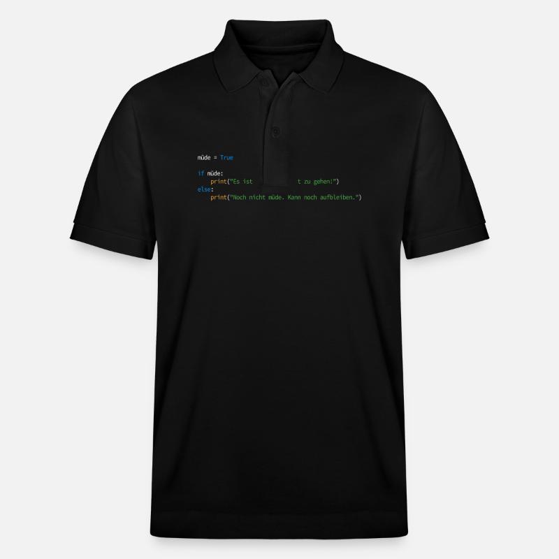 Programmierer Informatiker Nerd Softwareingenieur - Stanley/Stella Unisex Bio-Poloshirt PREPSTER - Schwarz