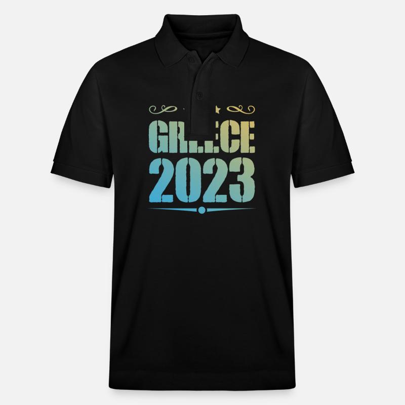 Grèce 2023 - Polo PREPSTER bio Stanley/Stella Unisexe - noir