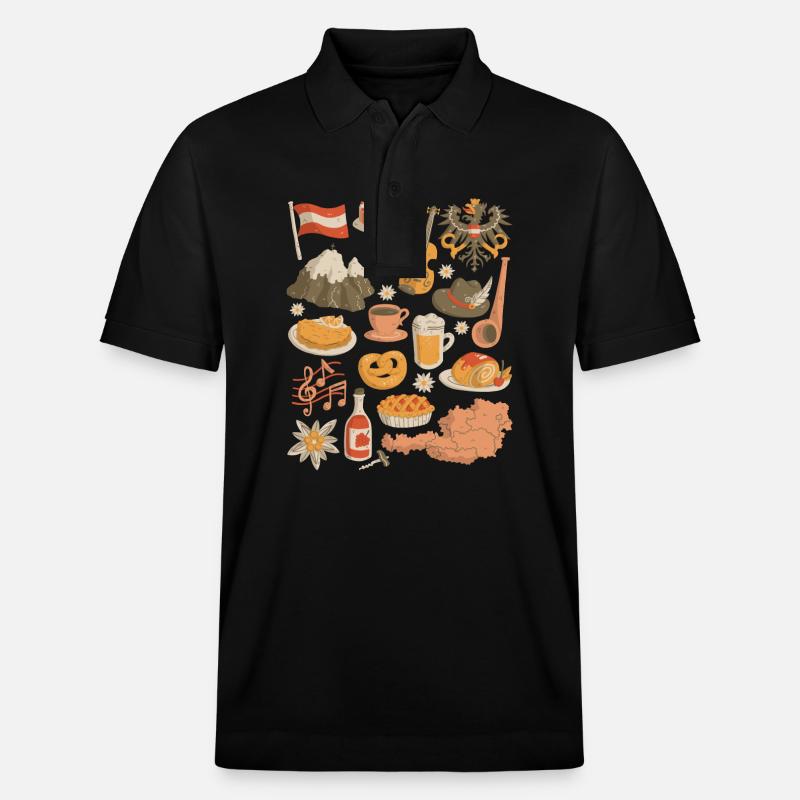 Autriche - Polo PREPSTER bio Stanley/Stella Unisexe - noir