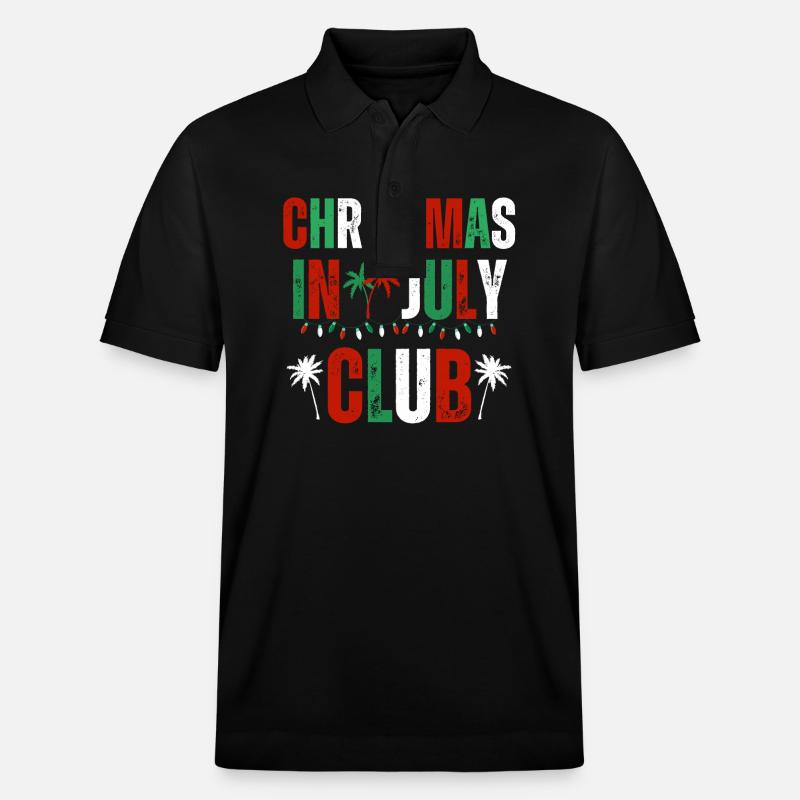 Noël en juillet, Noël-été - Polo PREPSTER bio Stanley/Stella Unisexe - noir