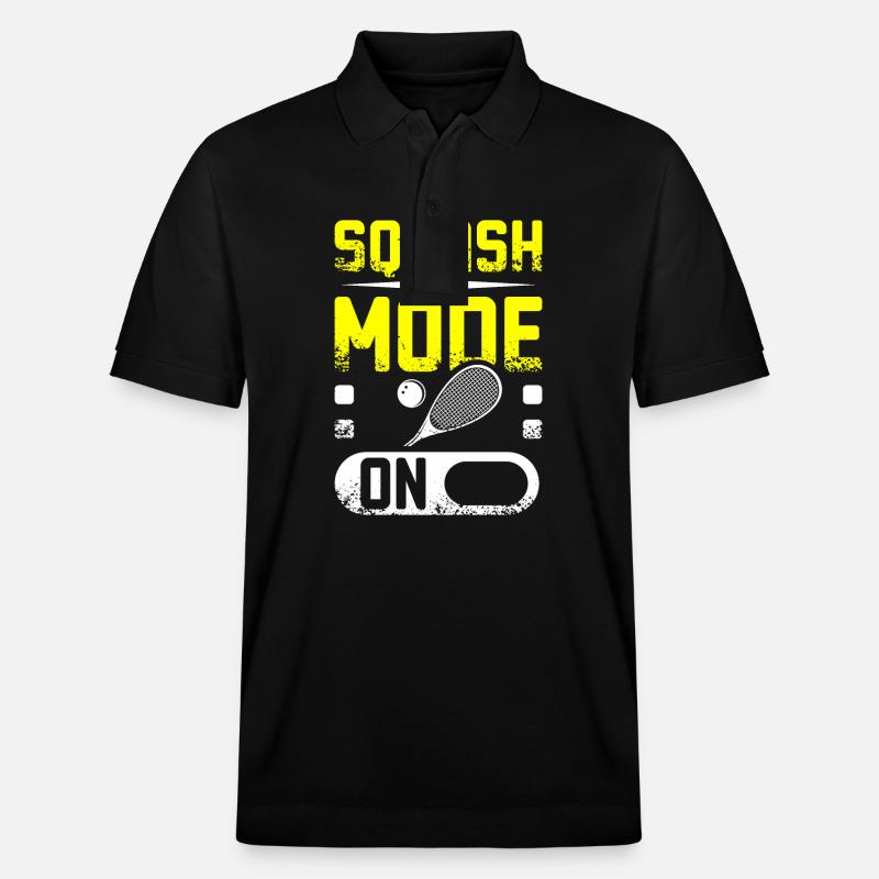 Mode Squash activé - Polo PREPSTER bio Stanley/Stella Unisexe - noir