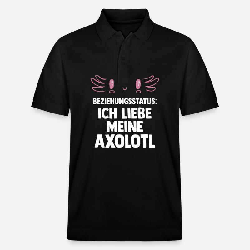 Axolotl - Stanley/Stella Unisex Bio-Poloshirt PREPSTER - Schwarz