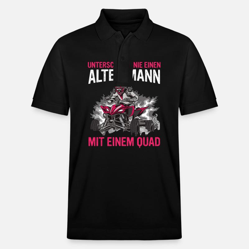 Quad Quadfahrer ATV Quad - Stanley/Stella Unisex Bio-Poloshirt PREPSTER - Schwarz