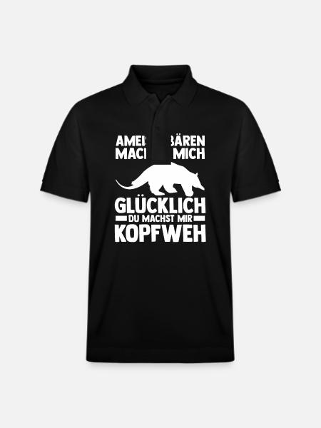 Ameisenbär - Stanley/Stella Unisex Bio-Poloshirt PREPSTER - Schwarz