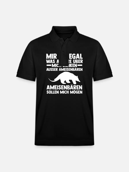 Ameisenbär - Stanley/Stella Unisex Bio-Poloshirt PREPSTER - Schwarz