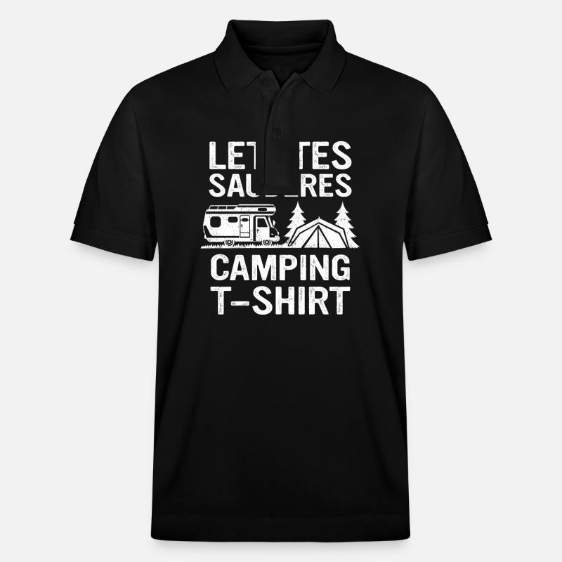 Camping Wohnwagen Camper - Stanley/Stella Unisex Bio-Poloshirt PREPSTER - Schwarz