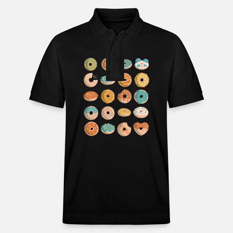 Beignets - Polo PREPSTER bio Stanley/Stella Unisexe - noir