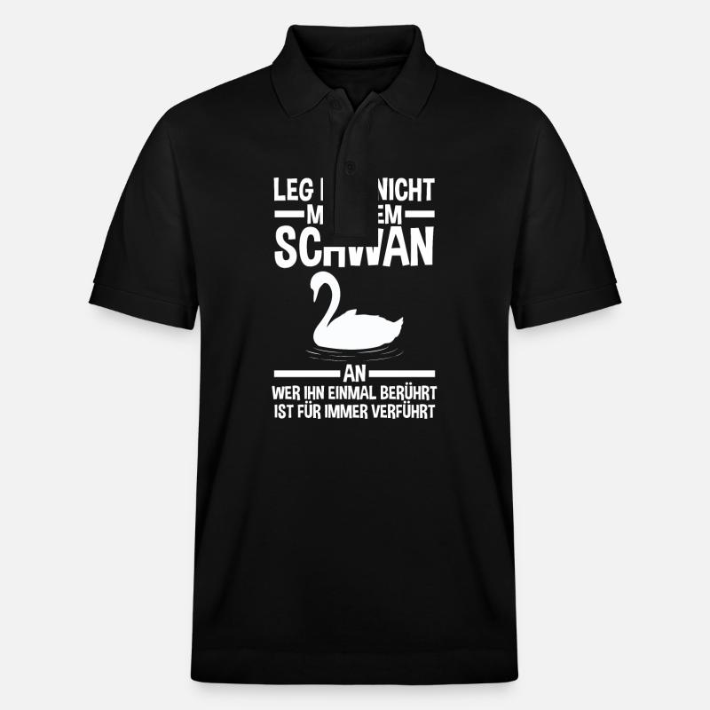 Schwan - Stanley/Stella Unisex Bio-Poloshirt PREPSTER - Schwarz