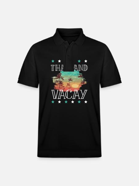 Thailand Holidays - Stanley/Stella Unisex Organic Polo Shirt PREPSTER - black