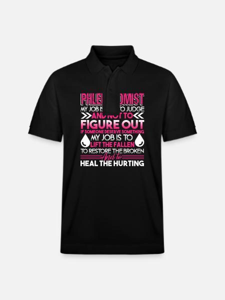 Phlebotomist Phlebotomist My Job - Stanley/Stella Unisex Organic Polo Shirt PREPSTER - black