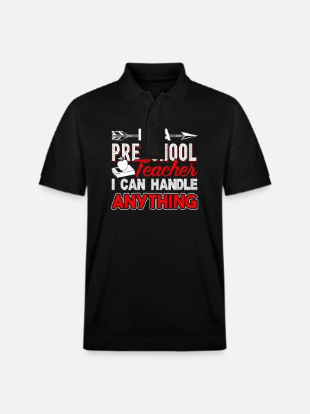Preschool Teacher Handle Anything - Stanley/Stella Unisex Organic Polo Shirt PREPSTER - black