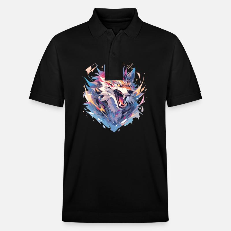 Polygone de loup - Polo PREPSTER bio Stanley/Stella Unisexe - noir