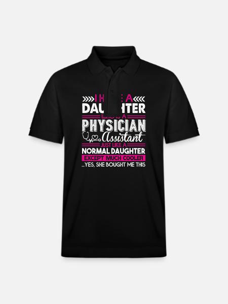 Physician Assistant Physician Assistant Daughter - Stanley/Stella Unisex Organic Polo Shirt PREPSTER - black