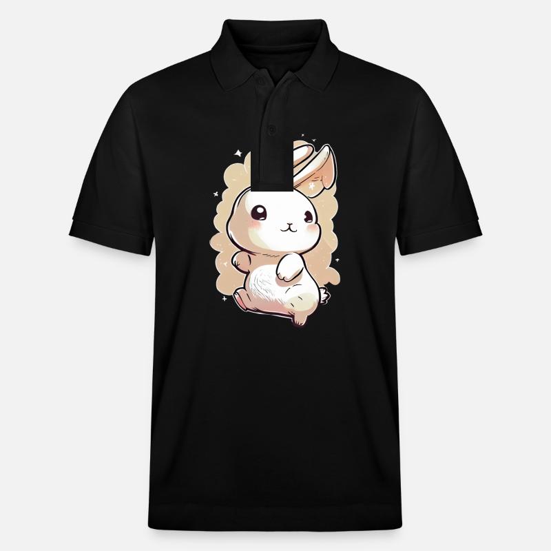 Lapin Lapin Animal Lapin - Polo PREPSTER bio Stanley/Stella Unisexe - noir