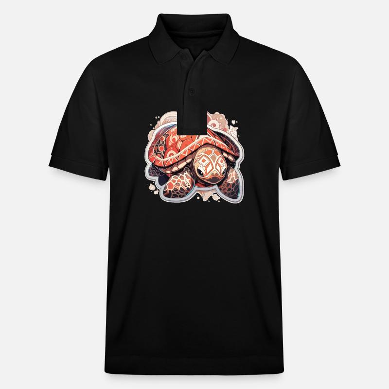 Schildkröte - Stanley/Stella Unisex Bio-Poloshirt PREPSTER - Schwarz