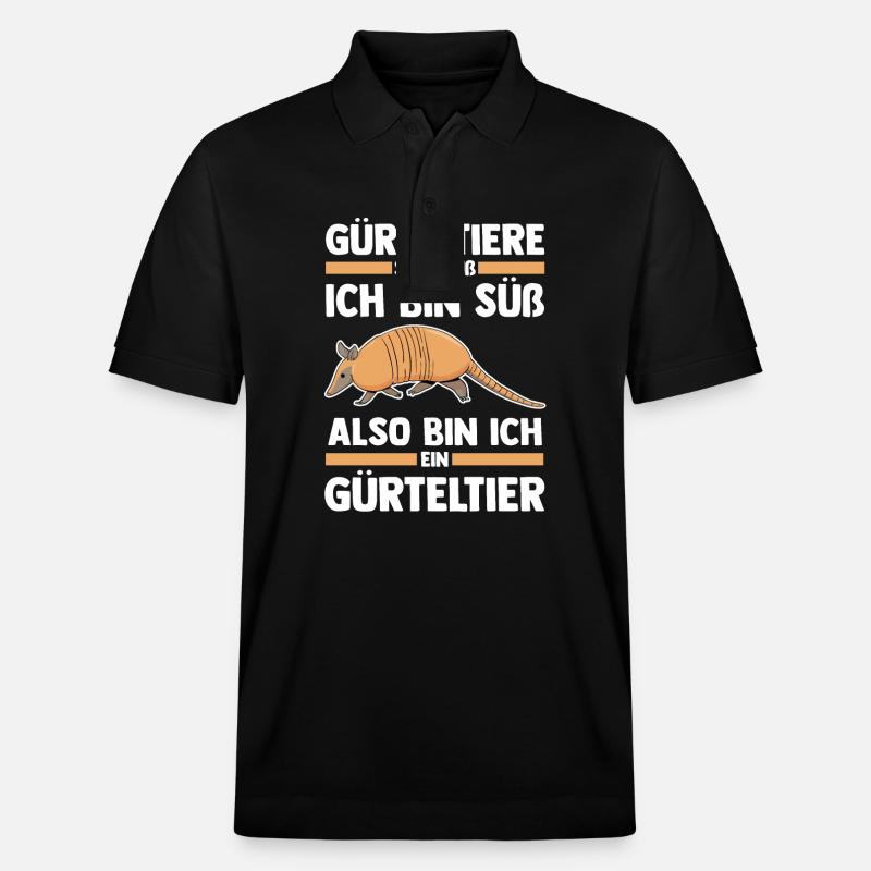 Gürteltier - Stanley/Stella Unisex Bio-Poloshirt PREPSTER - Schwarz