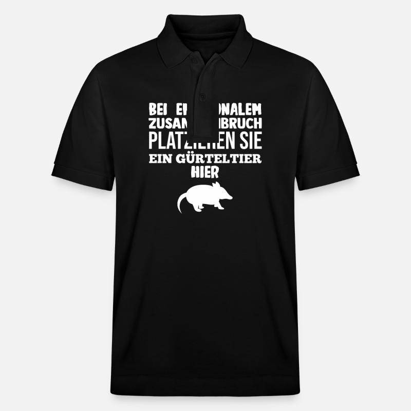 Gürteltier - Stanley/Stella Unisex Bio-Poloshirt PREPSTER - Schwarz