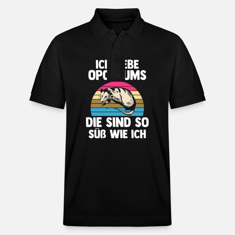 Opossum - Stanley/Stella Unisex Bio-Poloshirt PREPSTER - Schwarz