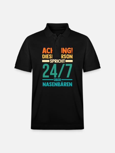 Nasenbär - Stanley/Stella Unisex Bio-Poloshirt PREPSTER - Schwarz
