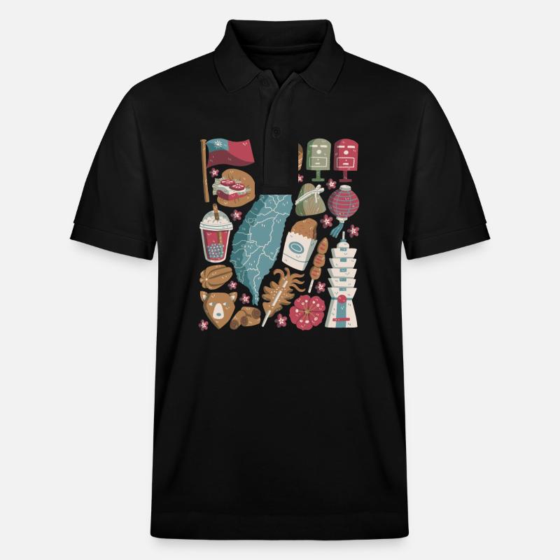 Taiwan - Stanley/Stella Unisex Bio-Poloshirt PREPSTER - Schwarz