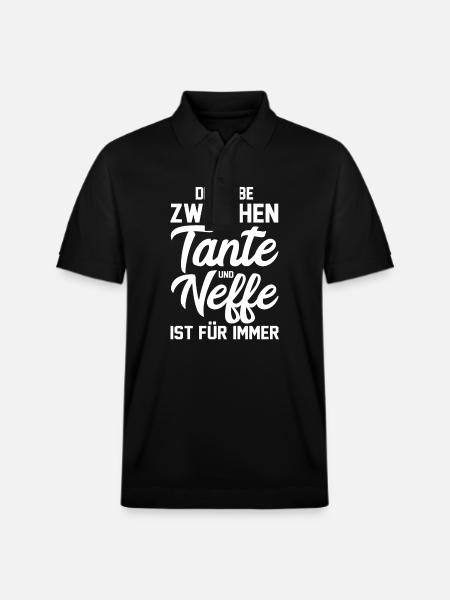 Patentante Neffe Tante - Stanley/Stella Unisex Bio-Poloshirt PREPSTER - Schwarz