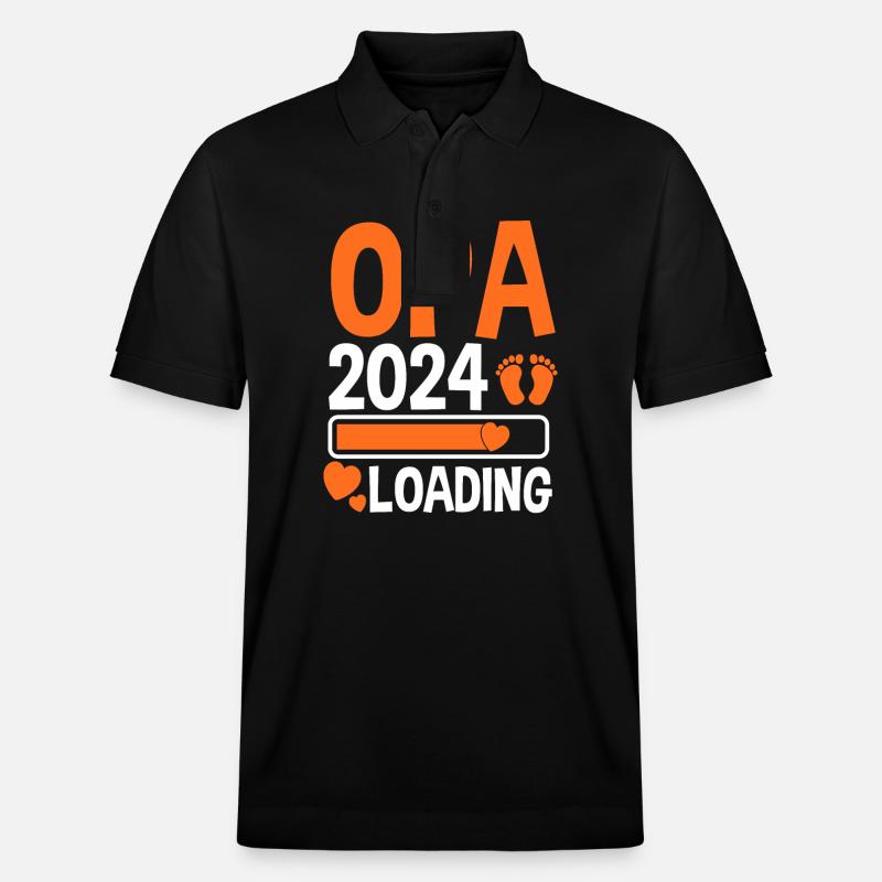 Werdender Opa 2025 - Stanley/Stella Unisex Bio-Poloshirt PREPSTER - Schwarz