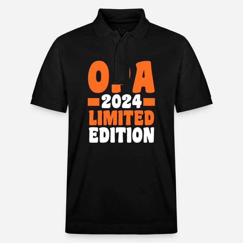 Werdender Opa 2026 - Stanley/Stella Unisex Bio-Poloshirt PREPSTER - Schwarz