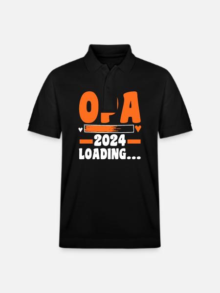 Werdender Opa 2027 - Stanley/Stella Unisex Bio-Poloshirt PREPSTER - Schwarz