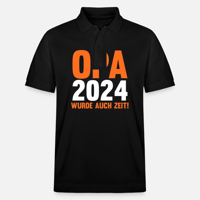 Werdender Opa 2039 - Stanley/Stella Unisex Bio-Poloshirt PREPSTER - Schwarz